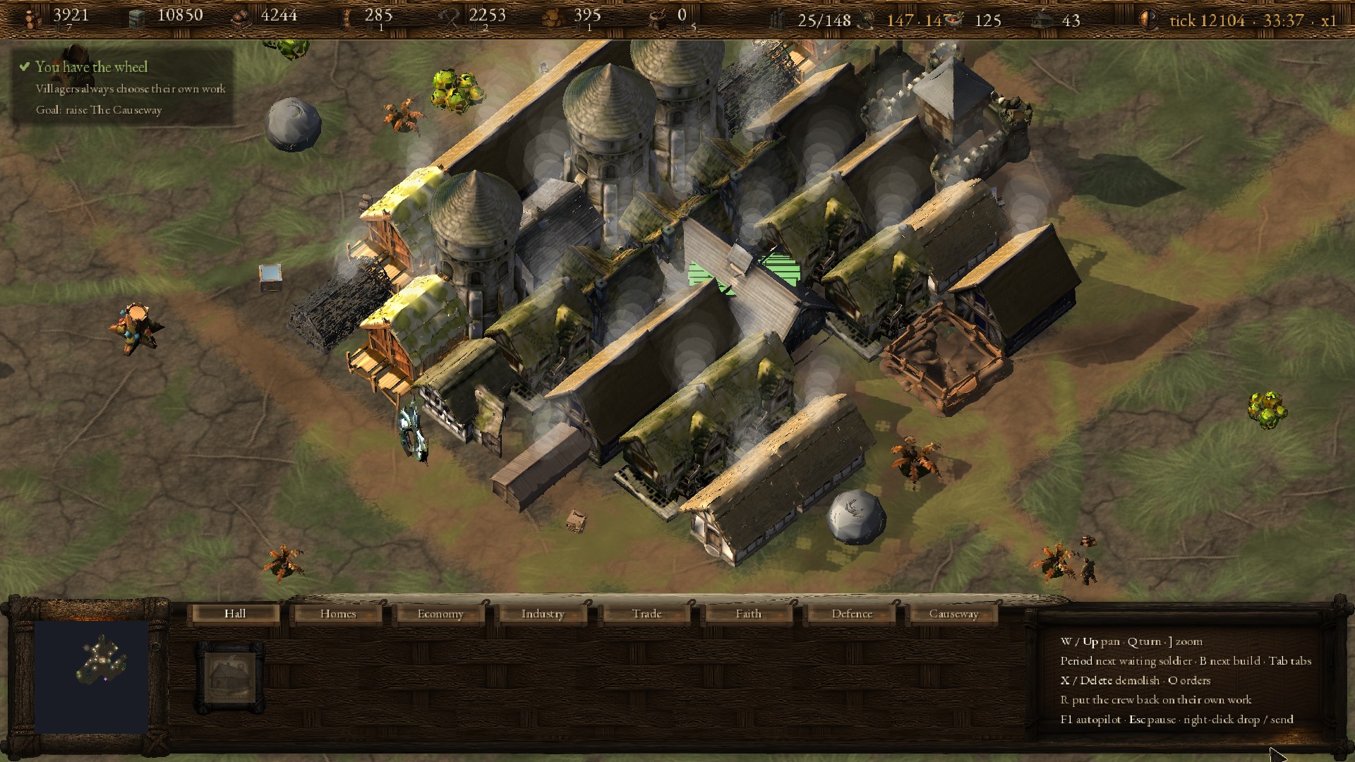 A grown settlement